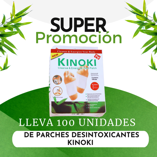 Parches Desintoxicantes KINOKI™ - Oferta 100 Unidades (10 Cajitas)