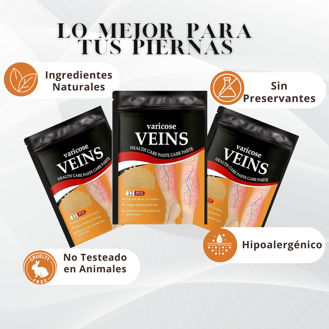 Parches Alivia Varices VEINS™ -  PROMO 72 Parches (6 cajas)